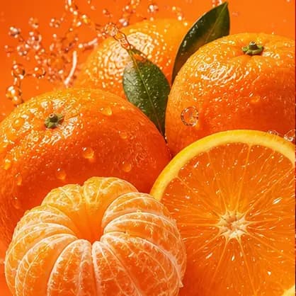 Illustration de la saveur Orange-Mandarine