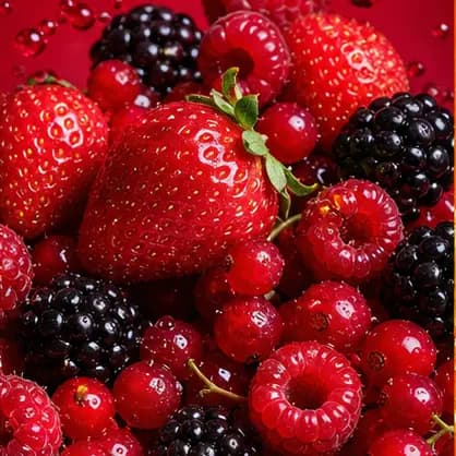 Illustration de la saveur Fruits rouges