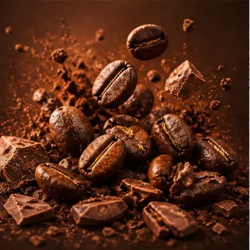 Illustration de la saveur Moka avec caféine