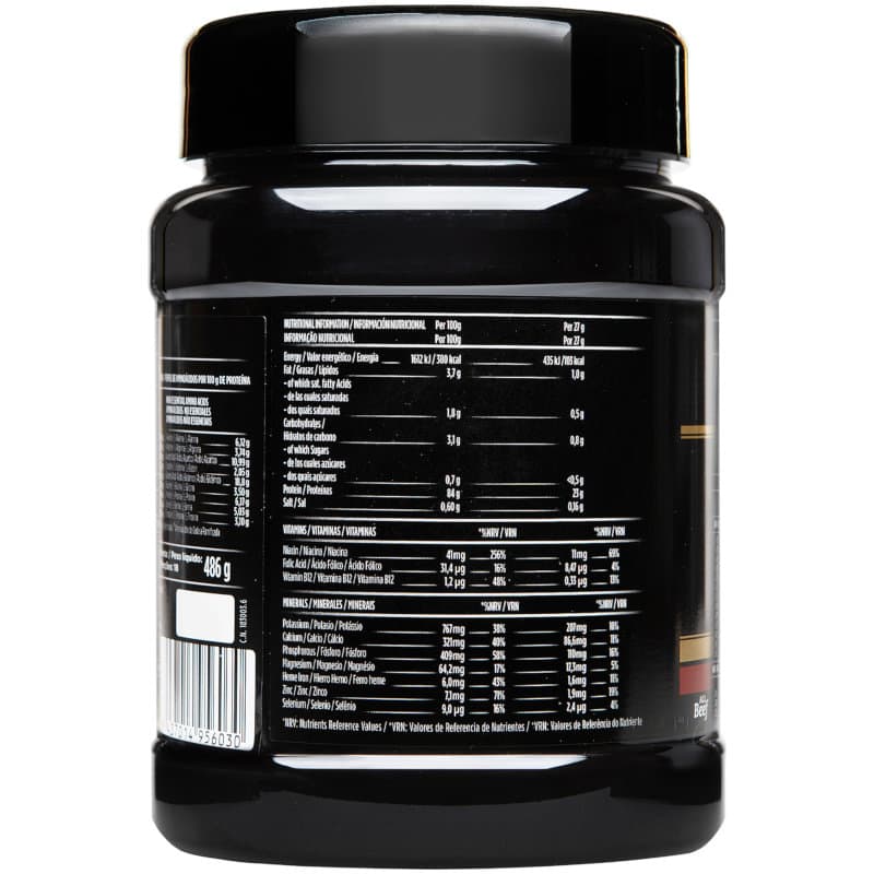 Bœuf et Whey ST (saveur vanille) – Boîte de 486 g (18 doses) — média 1